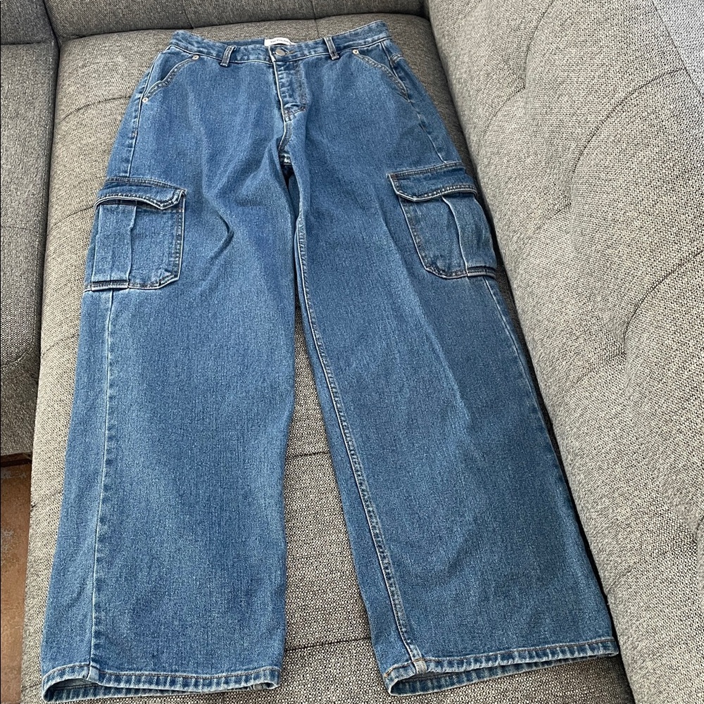 The Frankie Shop Cargo Jeans Pants Size M Medium